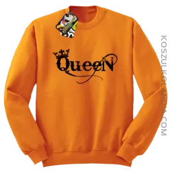 Queen Simple - Bluza standard bez kaptura pomarańcz 