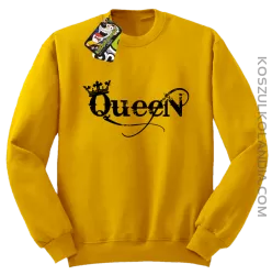 Queen Simple - Bluza standard bez kaptura żółta