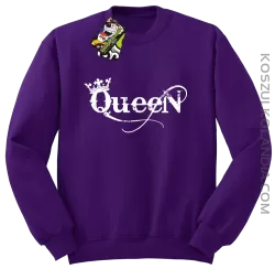 Queen Simple - Bluza standard bez kaptura fiolet 