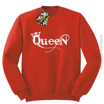 Queen Simple - Bluza standard bez kaptura czerwona 