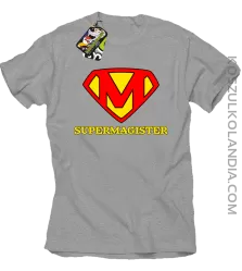 Zajefajny magister ala superman - koszulka męska melanż