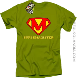 Zajefajny magister ala superman - koszulka męska kiwi