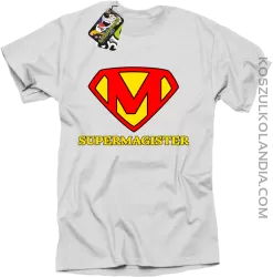 Zajefajny magister ala superman - koszulka męska biała