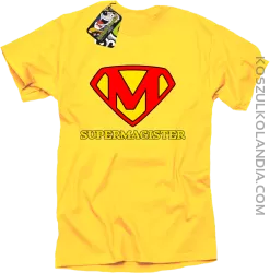 Zajefajny magister ala superman - koszulka męska żółta