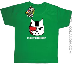 KOTOCOP - Koszulka dziecięca zielona 