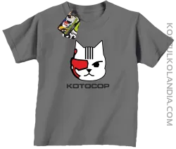 KOTOCOP - Koszulka dziecięca szara 
