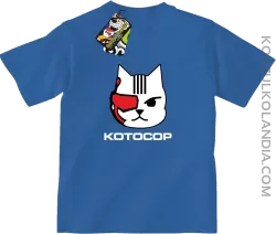 KOTOCOP - Koszulka dziecięca niebieska 
