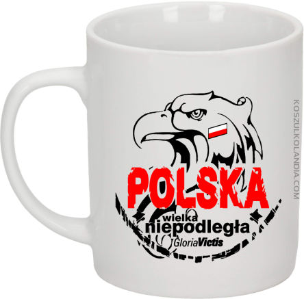 Polska Wielka Niepodległa - Kubek ceramiczny biały 