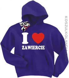 I love Zawiercie - bluza dziecięca - fioletowy