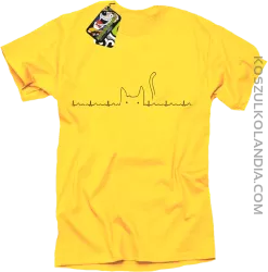 Koci Elektrokardiograf - Koszulka męska żółta 