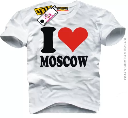 I LOVE MOSCOW - koszulka męska 2
