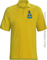 Przygotuj się na kontrolę osobistą POLICJA - koszulka polo męska żółta