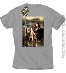 Mona Lisa Model Art - Koszulka męska melanż 