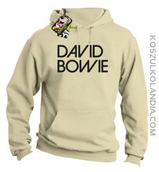 DAVID BOWIE - bluza z kapturem męska - Beżowy