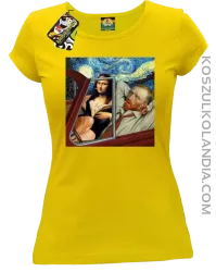Mona_Gogy Art - Koszulka damska żółta 