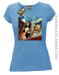 Mona_Gogy Art - Koszulka damska błękit 