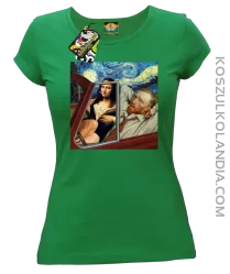 Mona_Gogy Art - Koszulka damska zielona 