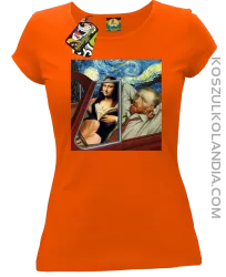 Mona_Gogy Art - Koszulka damska pomarańcz 