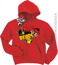 Angry Bears - bluza dziecięca - czerwony