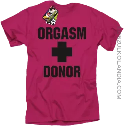 Orgasm Donor - Koszulka męska fuchsia 