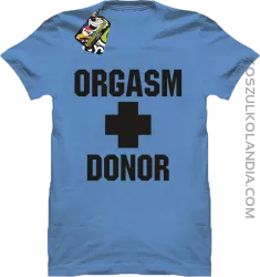 Orgasm Donor - Koszulka męska błękitna 