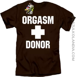 Orgasm Donor - Koszulka męska brązowa 