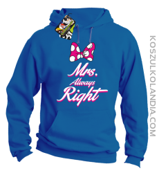 Mrs always Right dla Niej - Bluza z kapturem - Niebieski