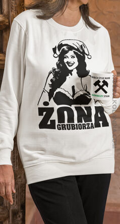 Żona Grubiorza - bluza damska z kapturem