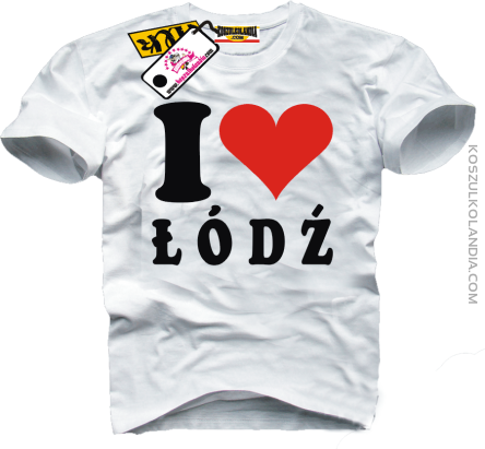 I LOVE ŁÓDŹ - koszulka męska 2