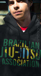 Brazilian Jiu-Jitsu Association - Bluza męska z kapturem
