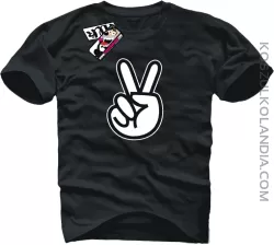 Victory Peace Znak Pokoju - koszulka męska - czarny
