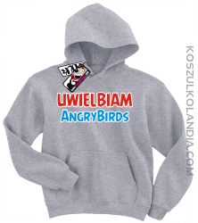 Uwielbiam Angrybirds - bluza dla dziecka - melanżowy