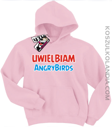 Uwielbiam Angrybirds - bluza dla dziecka - różowy