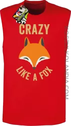 Crazy like a Fox - Bezrękawnik męski czerwony 