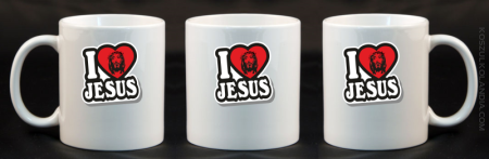 I love Jesus StickStyle - Kubek Ceramiczny
