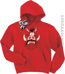 Pumba Scream - modna bluza dziecięca - czerwony