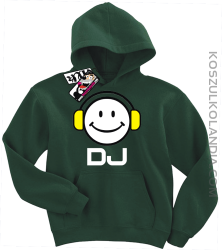 DJ - dziecięca bluza z kapturem - butelkowy