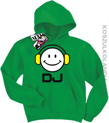 DJ - dziecięca bluza z kapturem - zielony