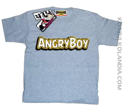 Angryboy - zabawna koszulka dziecięca - melanżowy