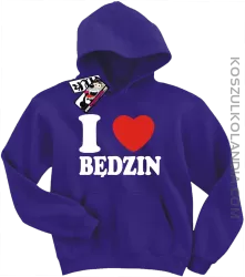  I love Będzin - bluza dziecięca - fioletowy