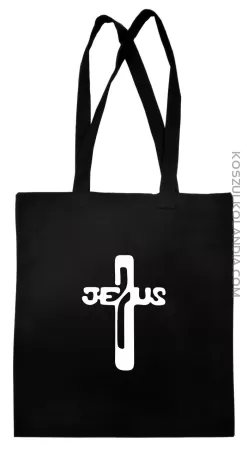 JEZUS w Krzyżu Symbol Vector - torba na zakupy