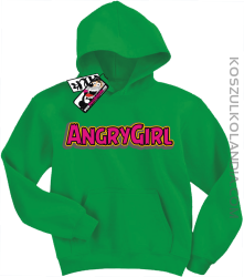 Angrygirl - modna bluza dziecięca - zielony