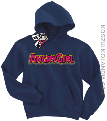 Angrygirl - modna bluza dziecięca - granatowy