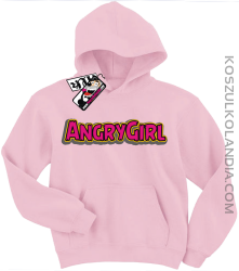 Angrygirl - modna bluza dziecięca - różowy