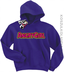 Angrygirl - modna bluza dziecięca - fioletowy