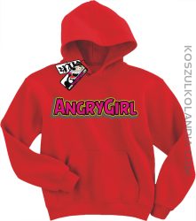 Angrygirl - modna bluza dziecięca - czerwony