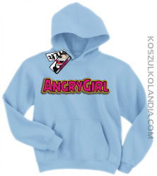 Angrygirl - modna bluza dziecięca - błękitny