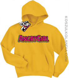 Angrygirl - modna bluza dziecięca - żółty