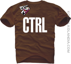 CTRL - koszulka męska - brązowy