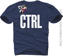 CTRL - koszulka męska - granatowy